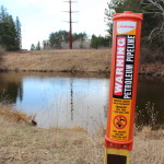 Line 61 crossing of the Eau Claire River in northern Wisconsin.