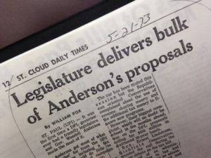 In 1973 Minnesota enacted many laws to protect the environment. 