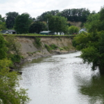 Streambank erosion in Renville County